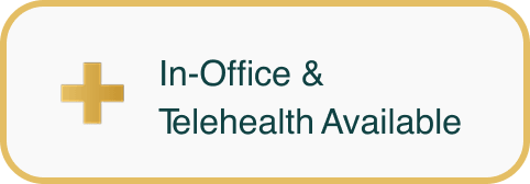 In-Office & Telehealth Available banner text